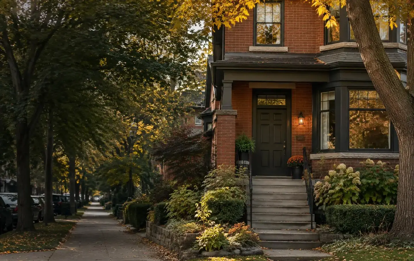 Toronto brick home on a tree-lined neighbourhood street